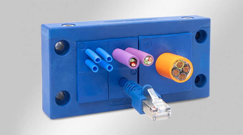 食品分野向け分割式ケーブルエントリフレーム